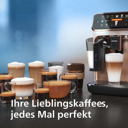 Kaffeevollautomat 5400 Series EP5443/70 LatteGo 12 Kaffeespezialitäten und 4 Benutzerprofilen